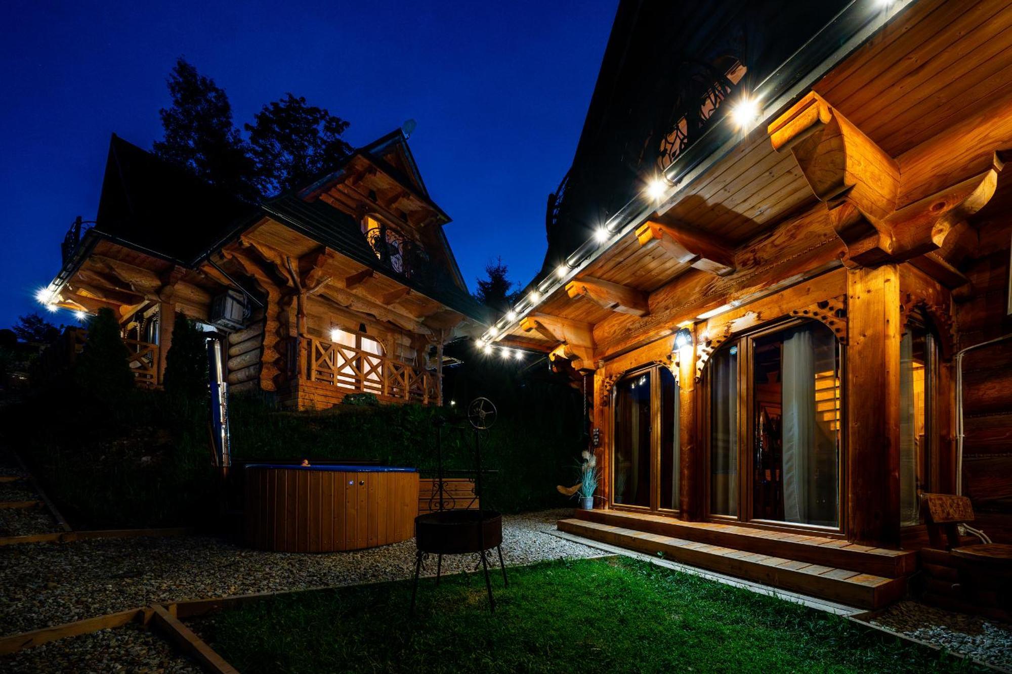 Goralska Chatka 2 Highland Cottage - Split Ac, Jacuzzi, Sauna, Private Parking, Mountains View, Garden, Zakopane Bagian luar foto